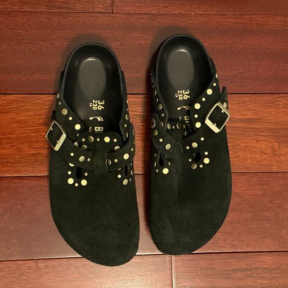 BIRKENSTOCK Suede Boston Rivets - Picture 5 of 11
